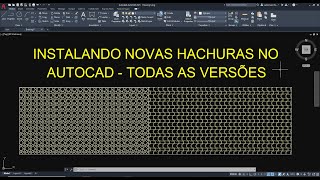 Baixar e Instalar novas Hachuras no Autocad  2021 [upl. by Nayar]