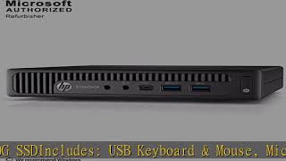 HP EliteDesk 800 G2 Desktop Mini Business PC Intel QuadCore i56500T up to 31G16G DDR4240G SSD [upl. by Di862]