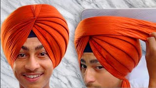 Patiala Shahi Pagg  Turban Tutorial  With Whole Detail  6 Larr TURBANKINGJASKARANDEEPSINGH [upl. by Knudson]