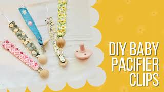 DIY Baby Pacifier Clips Sewing Tutorial [upl. by Glynias832]