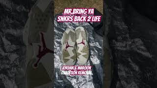 Jordan 6 maroon oxidation removal update wiltzsnkrclean [upl. by Ennaharas]