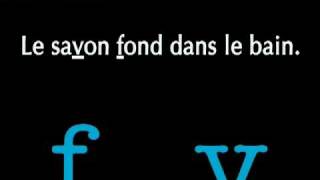 PRONONCIATION du FRANÇAIS F V phrases courtes [upl. by Odine]