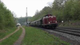 Züge zum Dampfloktreffen Bebra mit BR 41 50 52 212 und 798 [upl. by Raffarty268]