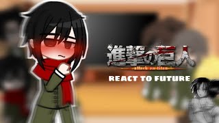 AOT react to future eren  snk  manga spoilers  dr4in🕷️ [upl. by Radie]