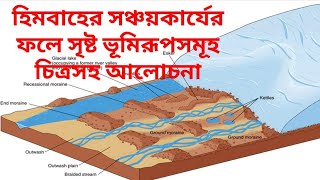 Glacier depositional landforms MoraineDrumline with diagramহিমবাহের সঞ্চয়কার্যের ভূমিরূপ part3 [upl. by Etnahsal874]