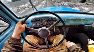 1984 GAZ 53 42 MT  POV TEST DRIVE [upl. by Oleusnoc]