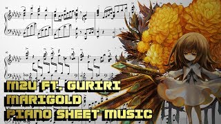 M2U ft Guriri  Marigold  Piano Sheet music [upl. by Colpin]