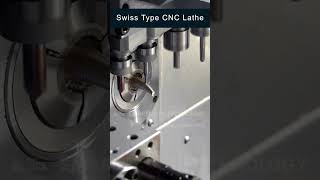 How to make an ox horn by our swiss type CNC lathe with sliding head  SWISS TYPE CNC LATHE [upl. by Eiramlatsyrc]