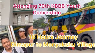 Konyak Baptist Youth Dimapur Attending Youth Convention Monyakshu [upl. by Yellat]