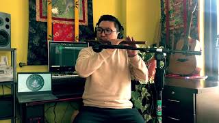 CHORTEN KORA  Flute cover Lugar Karma [upl. by Aerdnak]