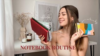 Notebook Routine  Meine Journals amp Ideen Notizbücher zu füllen 🌷 [upl. by Etnelav]