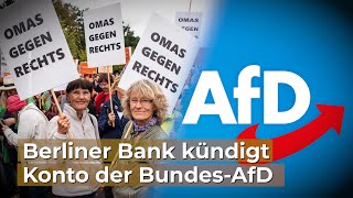 Berliner Bank kündigt Konto der BundesAfD [upl. by Ramso]