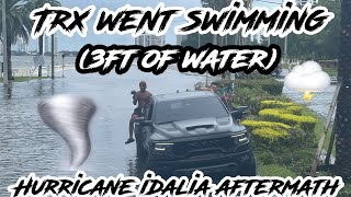 DRIVING MY TRX THROUGH 3FT OF HURRICANE WATER [upl. by Hindu]