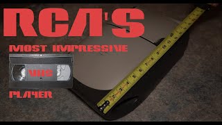 The Most Impressive Portable VHS Player  RCA BLV 552 [upl. by Atnauqahs]