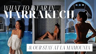 What to Wear in Marrakech Morocco  Our Stay at La Mamounia  REBELLE NUTRITION [upl. by Holle]