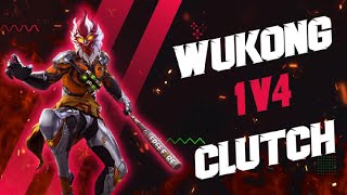 Ohh Noo Guys 😱 WUKONG 🐵 1v4 Clutch ☠️ Like and Subscribe support kijiye 💯freefire [upl. by Leoline175]