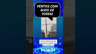 Ciclone com velocidade de mais de 100 Km deixa destruição em Ourinhos e Avaré SP ventos [upl. by Susi139]