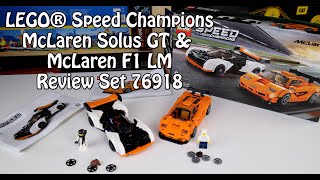 Review LEGO McLaren Solus GT amp McLaren F1 LM Speed Champions Set 76918 [upl. by Argile305]