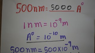 nanometer to angstrom unit [upl. by Nevak]