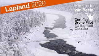 Lapland 2020 Nellim Wilderness random drone footage [upl. by Gilly]