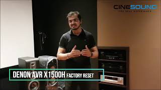 CineSound How to Factory reset Denon AVR X1500Hहिंदी में Everything Explained [upl. by Aidil762]