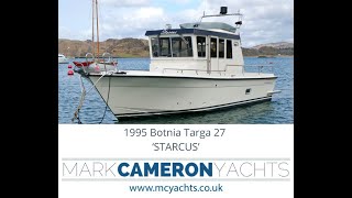 1995 Botnia Targa 27  STARCUS  Walk around motor boat  off market [upl. by Ettezoj]