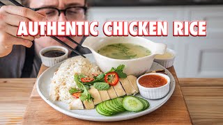 The Greatest Chicken And Rice Dish To Ever Live Hainanese Chicken Rice [upl. by Anirrak]