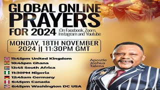 Global Online Prayers by Apostle Joshua Talena [upl. by Hermione]