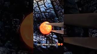 Behind The Scenes How Gold is Melt gold goldbanglesmaking foryou jewelry handmade reels [upl. by Adnocahs199]