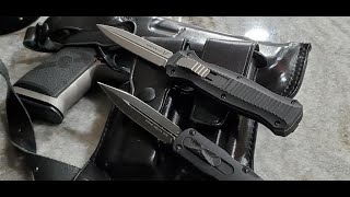 Benchmade Infidel vs Microtech DIRAC Delta Tac Switchblade Knives [upl. by Nicolle]