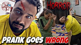 Scary Horror Prank on wife 🧟‍♂️🤣 Priya start crying 😭 jeet thakur pranks couplepranks ghost [upl. by Millar140]