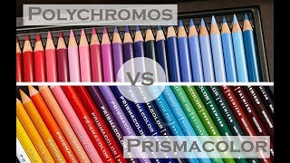 Prismacolor vs polychromos  Blending [upl. by Newo]