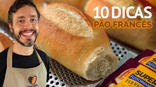 PÃƒO FRANCÃŠS 10 dicas para um resultado perfeito no forno de casa [upl. by Konikow372]