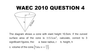 WAEC 2010 Mathematics Theory Question 4 [upl. by Pollyanna]