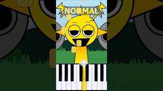 Simon Theme Incredibox Sprunki Retake  Normal Vs Horror on piano [upl. by Ahseenal93]