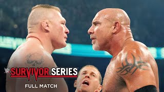 FULL MATCH Goldberg vs Brock Lesnar Survivor Series 2016 [upl. by Kylynn]