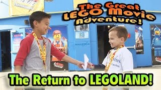 THE RETURN TO LEGOLAND The GREAT LEGO MOVIE ADVENTURE Continues MakeAWish [upl. by Adnoval651]