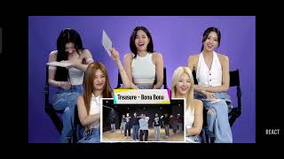 itzy reacting to treasure bona bona 🥰😊😮itzy treasure shorts shortsfeedshortvideokpopkpopedit [upl. by Dygall]