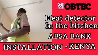 FIRE TECHNICIAN how to install heat Detector [upl. by Nahtanha807]