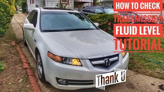 HOW TO CHECK YOUR TRANSMISSION FLUID LEVEL CORRECTLY TUTORIAL ACURA HONDA [upl. by Latreece]