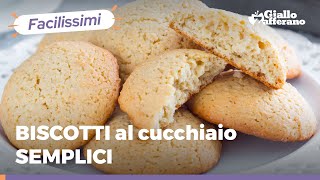 BISCOTTI AL CUCCHIAIO Pronti in 30 minuti compresa la cottura [upl. by Assyli]