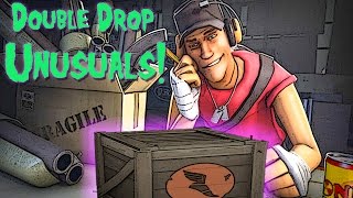 TF2 Double Drop Rate for Unusuals is BONKERS Unboxing Halloween Crates [upl. by Anchie]