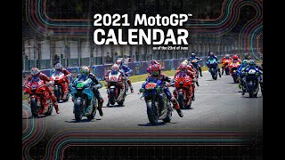 Updated 2021 MotoGP Calendar as of 230621 [upl. by Akapol]