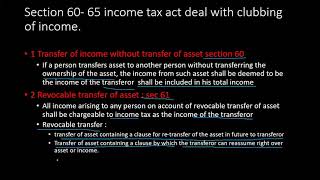 income tax  malayalam  deemed income  clubbing of income [upl. by Nytsrik]