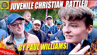 ANGRY JUVENILE CHRISTIAN RATTLED BY PAUL WILLIAMS  SPEAKERS CORNER [upl. by Jefferey]