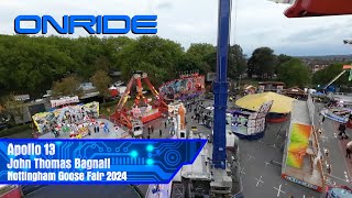 Apollo 13  John T Bagnall Onride  Nottingham Goose Fair 2024 [upl. by Heindrick]