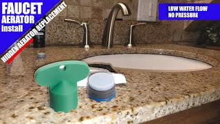 How to remove and clean a faucet aerator  Kohler aerator removal [upl. by Atilrep]