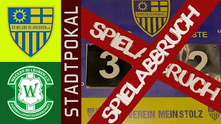 PokalDerby 6x Rot amp Spielabbruch  SV Helios 24 Dresden vs FSG Wacker 90 Leuben [upl. by Morita]