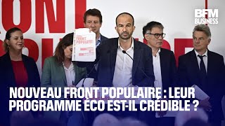 Nouveau Front populaire  le chiffrage du programme estil crédible [upl. by Aneerb]