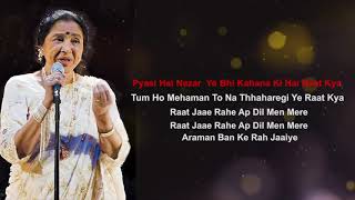 ASHA BHOSLE  KARAOKE MEDLEY  AAO HUZOOR  YE HAI RESHAMI  JAIYE AAP KAHAN [upl. by Phyl]